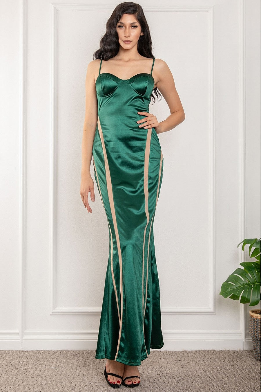 Side Line Detailed Mermaid Dress