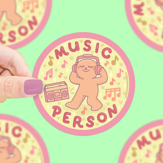 Music Person Vinyl Sticker
