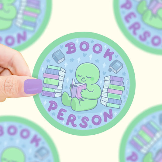 Book Person Vinyl Sticker