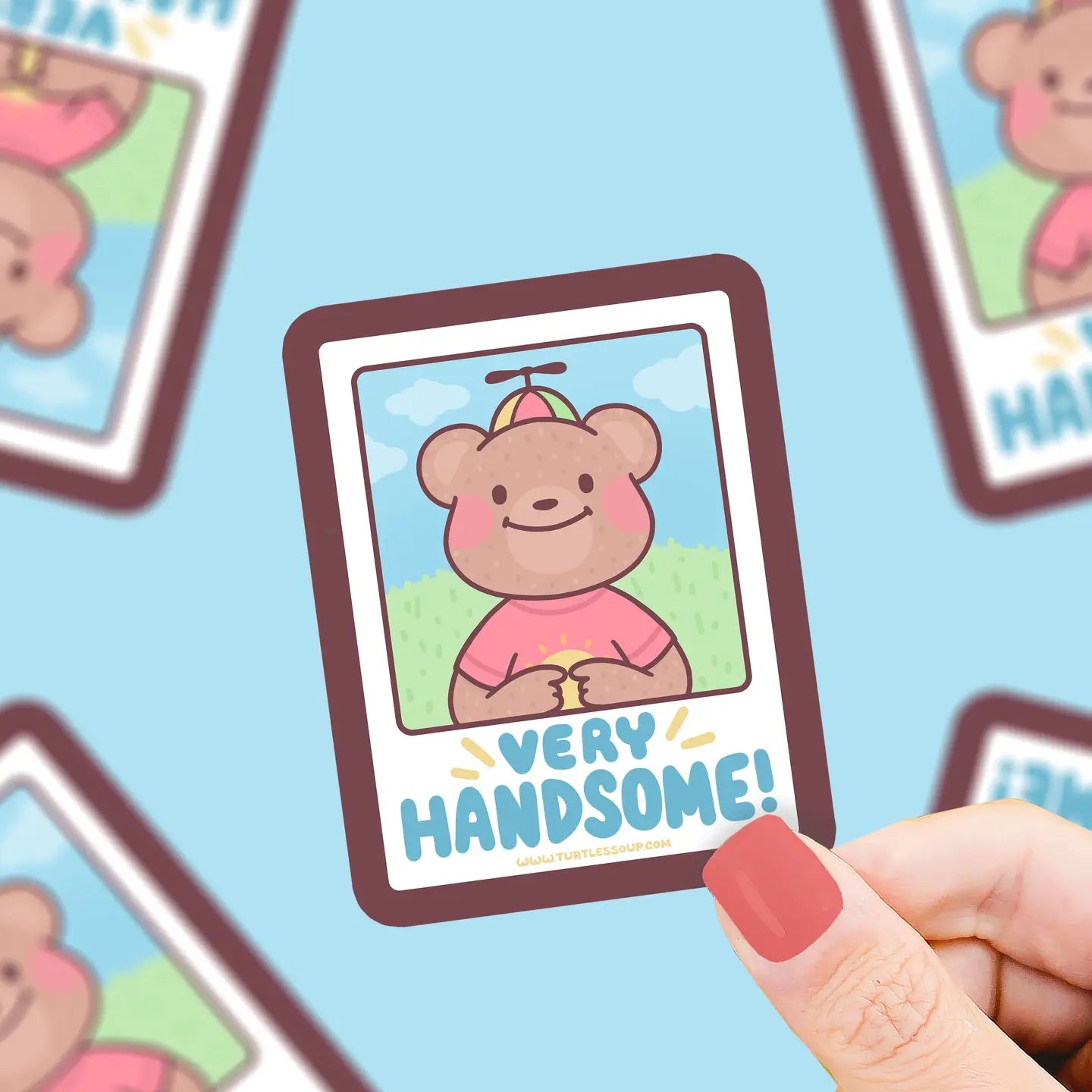 Very Handsome | Bear | Teddy | Cute | Vinyl Sticker