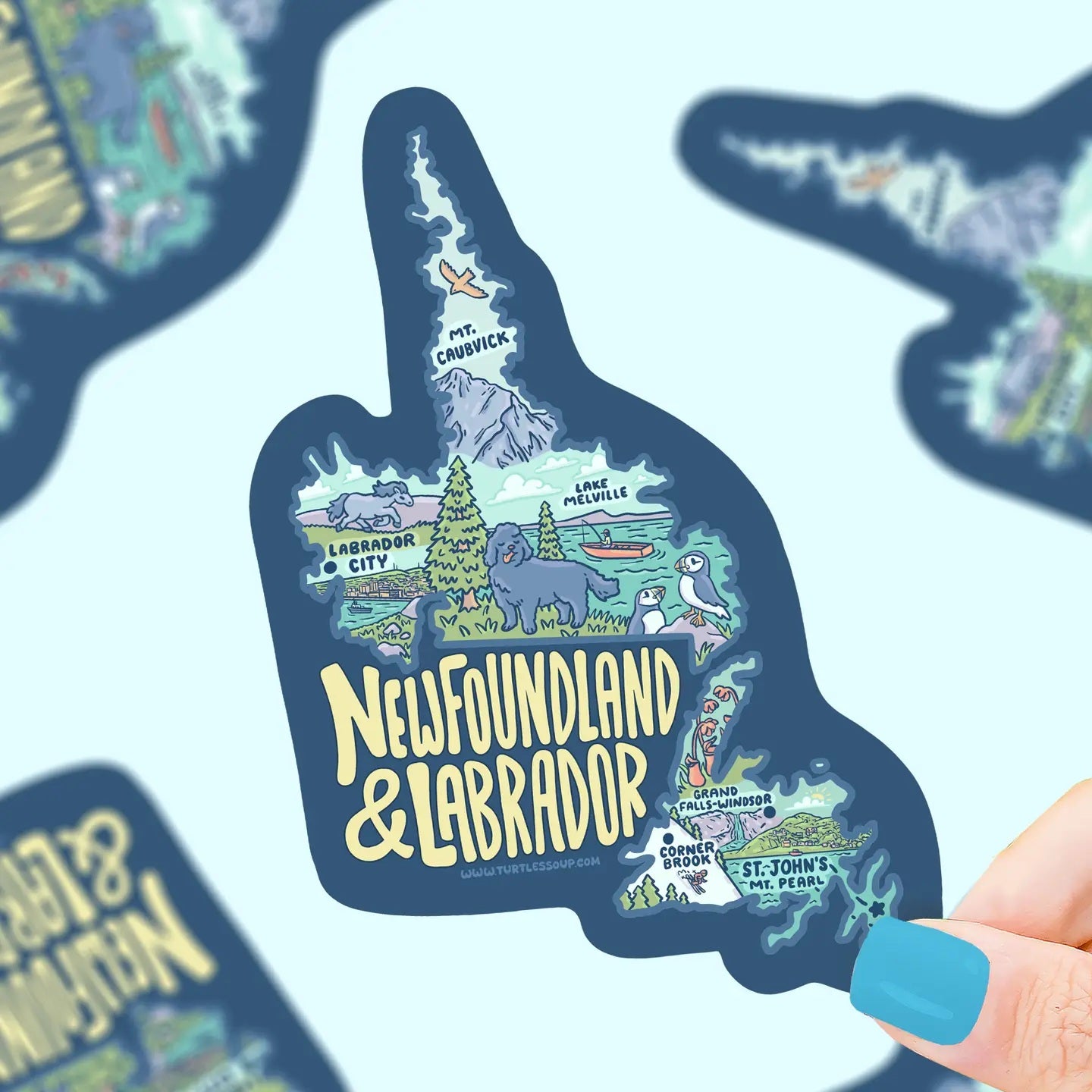 Newfoundland Labrado Vinyl Sticker