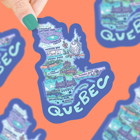 Quebec English Vinyl Sticker