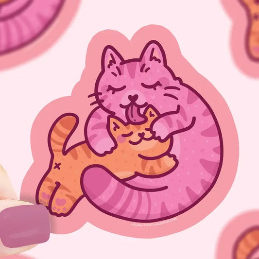 Mama Cat Mothers Day Vinyl Sticker