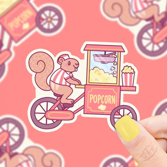 Squirrel Popcorn Cart Shop Keeper