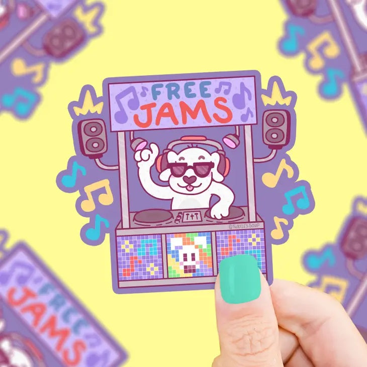 Dog Free Jams DJ Music Shop Keeper