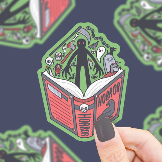 Horror Book Sticker