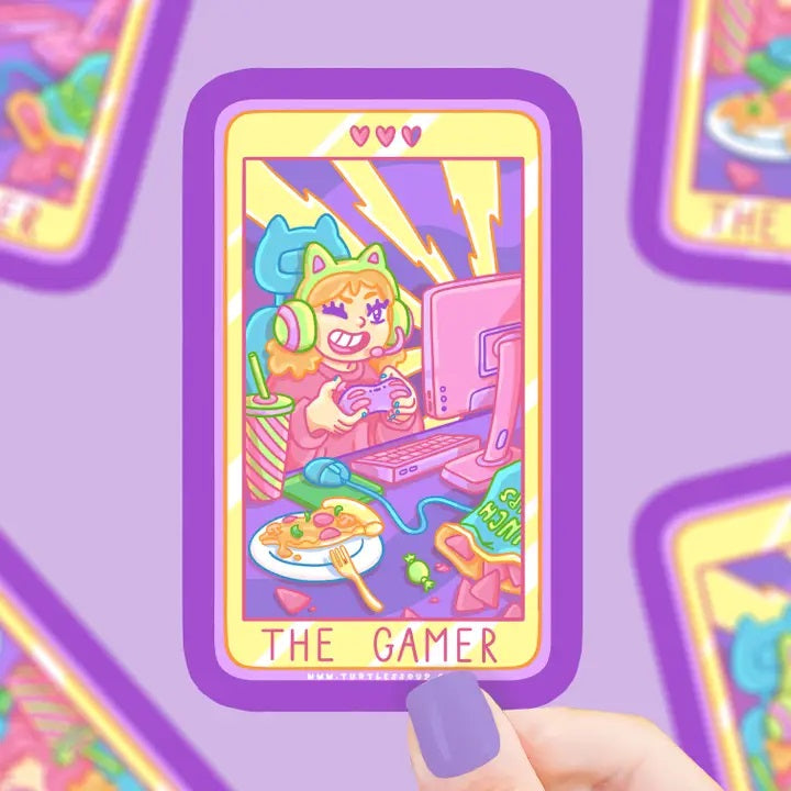 The Gamer Tarot Card Sticker