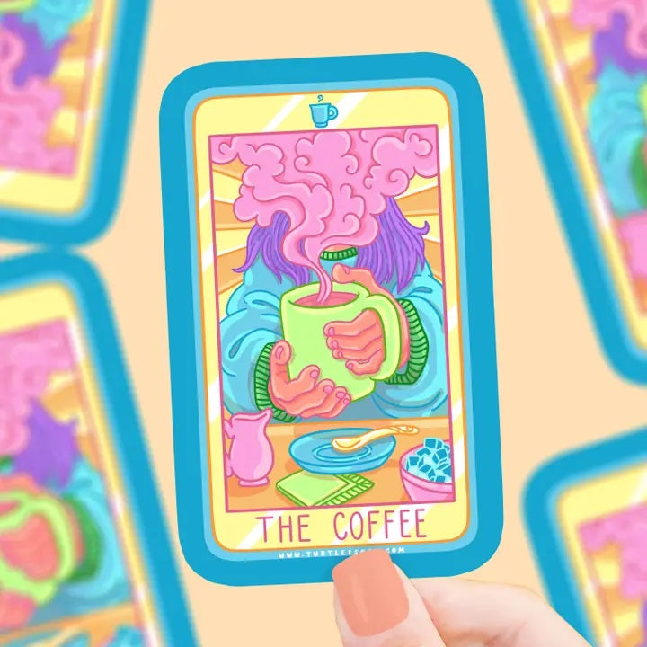 La carta del tarot del café
