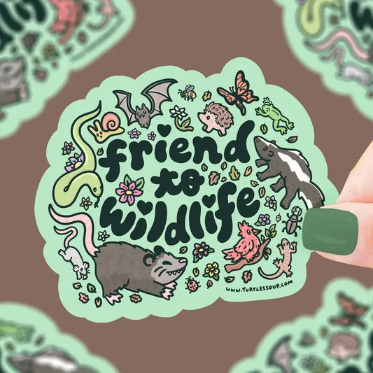 Friend To Wildlife Animal Vinyl Sticker