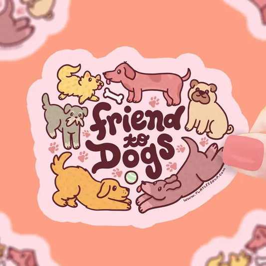 Friend To Dogs Vinyl Sticker