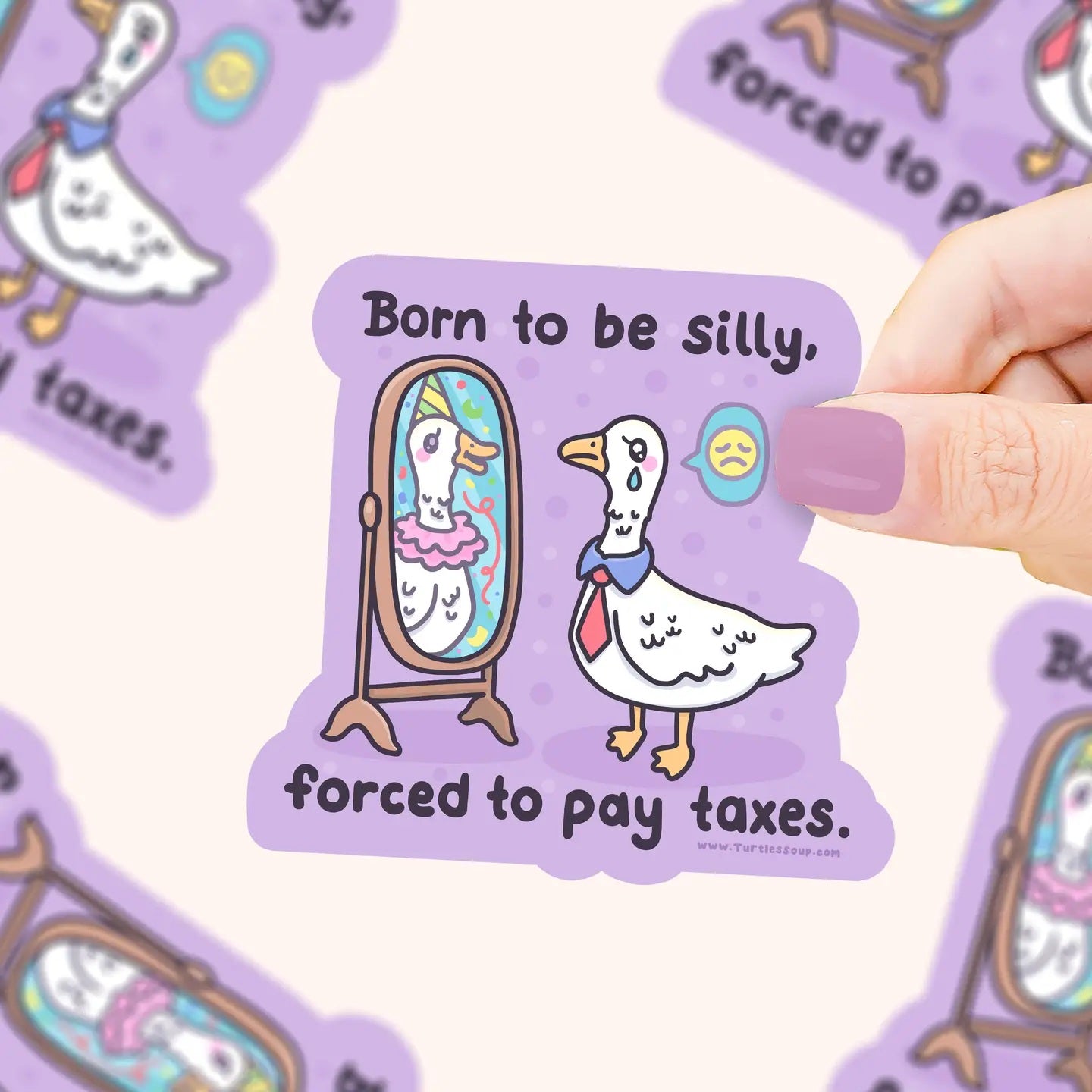 Born To Be Silly Goose Vinyl Sticker