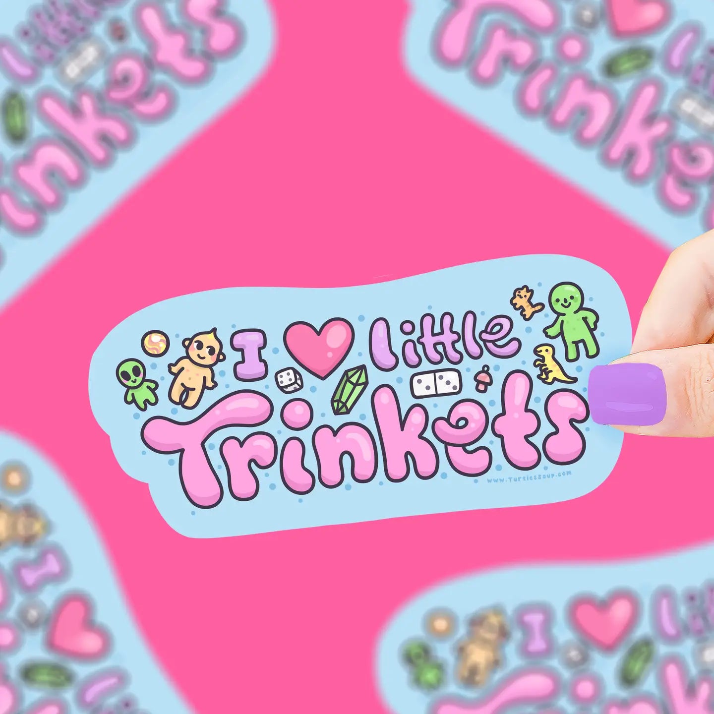 I Heart Little Trinkets Sticker