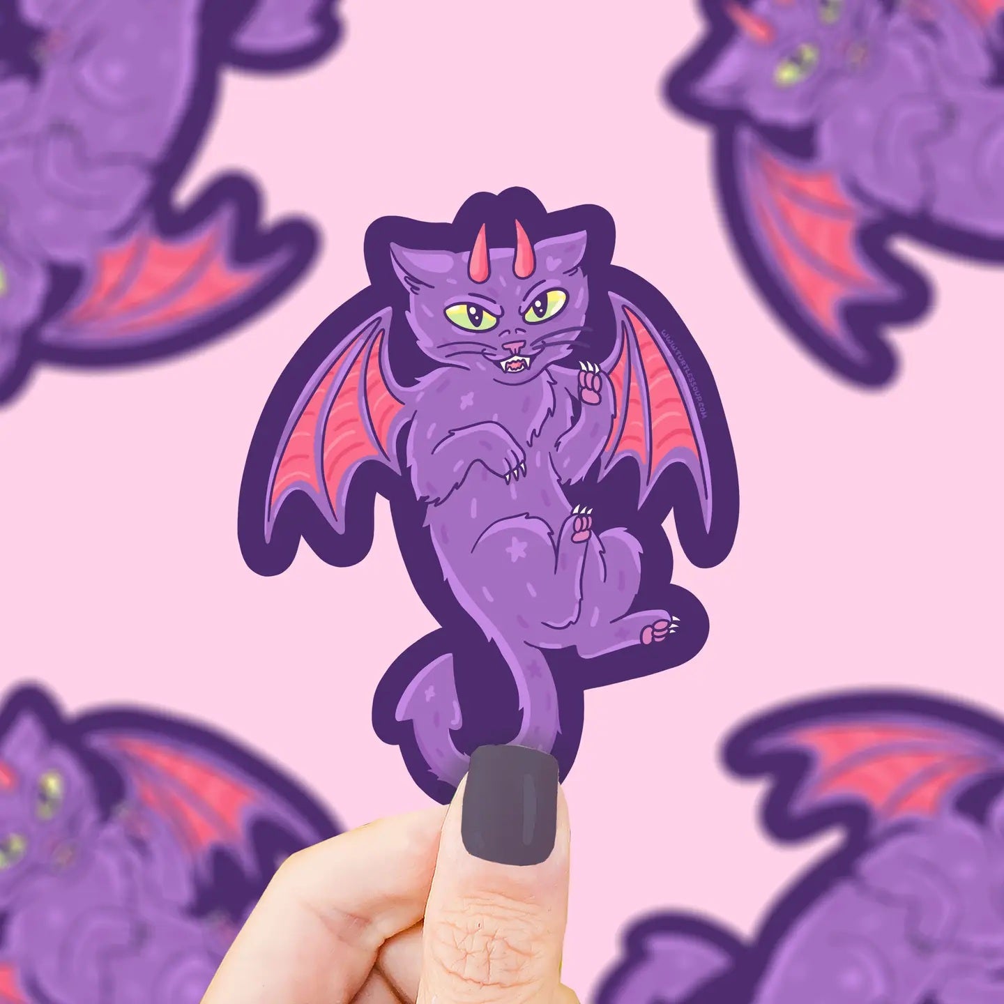 Devil Kitty Vinyl Sticker