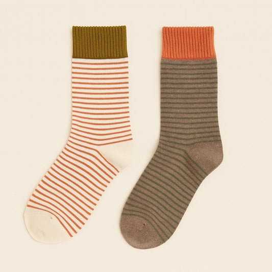 Cousteau" Striped Crew Socks (2 pack)