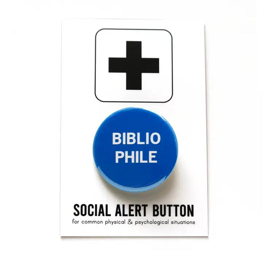 Bibliophile Literary Pinback Button