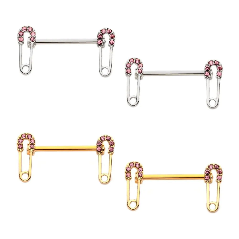 Safety Pin Nipple Barbell