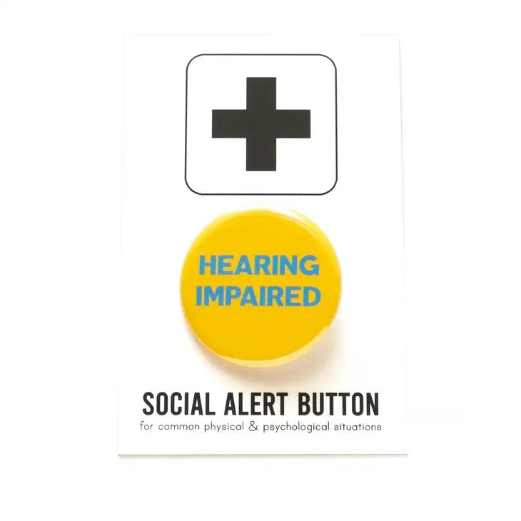Hearing Impaired Pinback Button