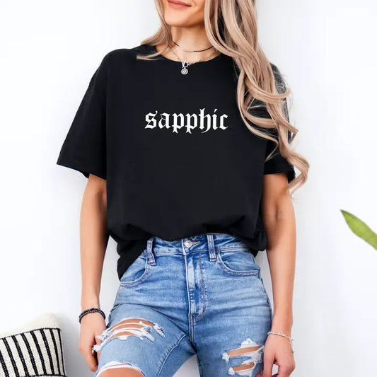 Sapphic Adult T-Shirt Black