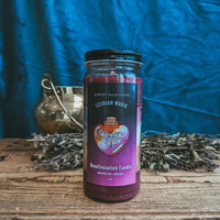Sapphic Babe Manifestation Candle - Lesbian Flag Candle