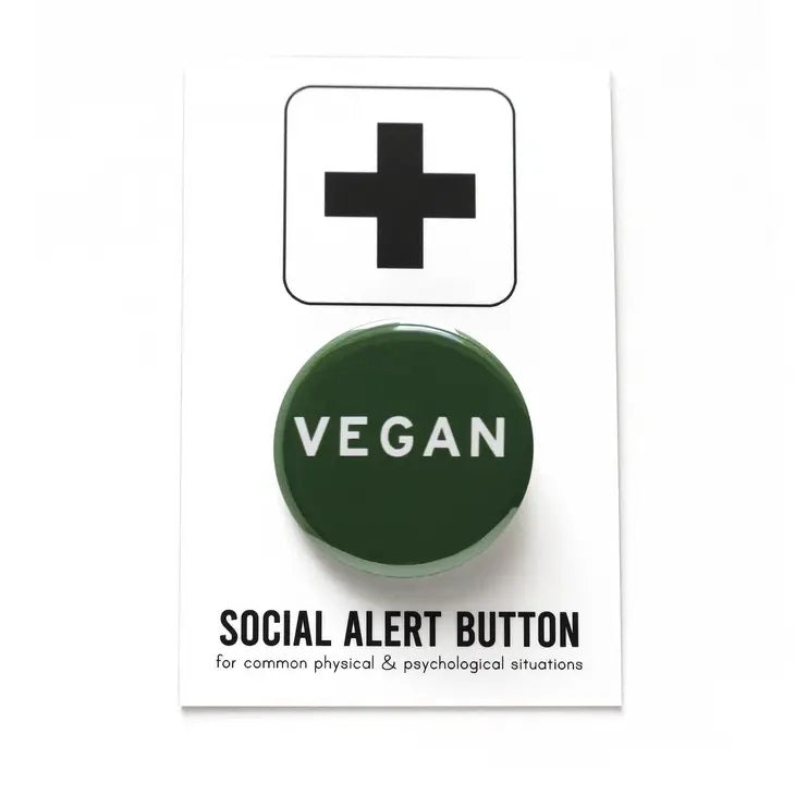 Vegan Pinback Button