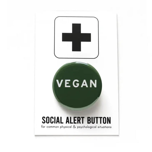 Vegan Pinback Button