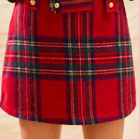 Checkered Plaid Holiday Skorts
