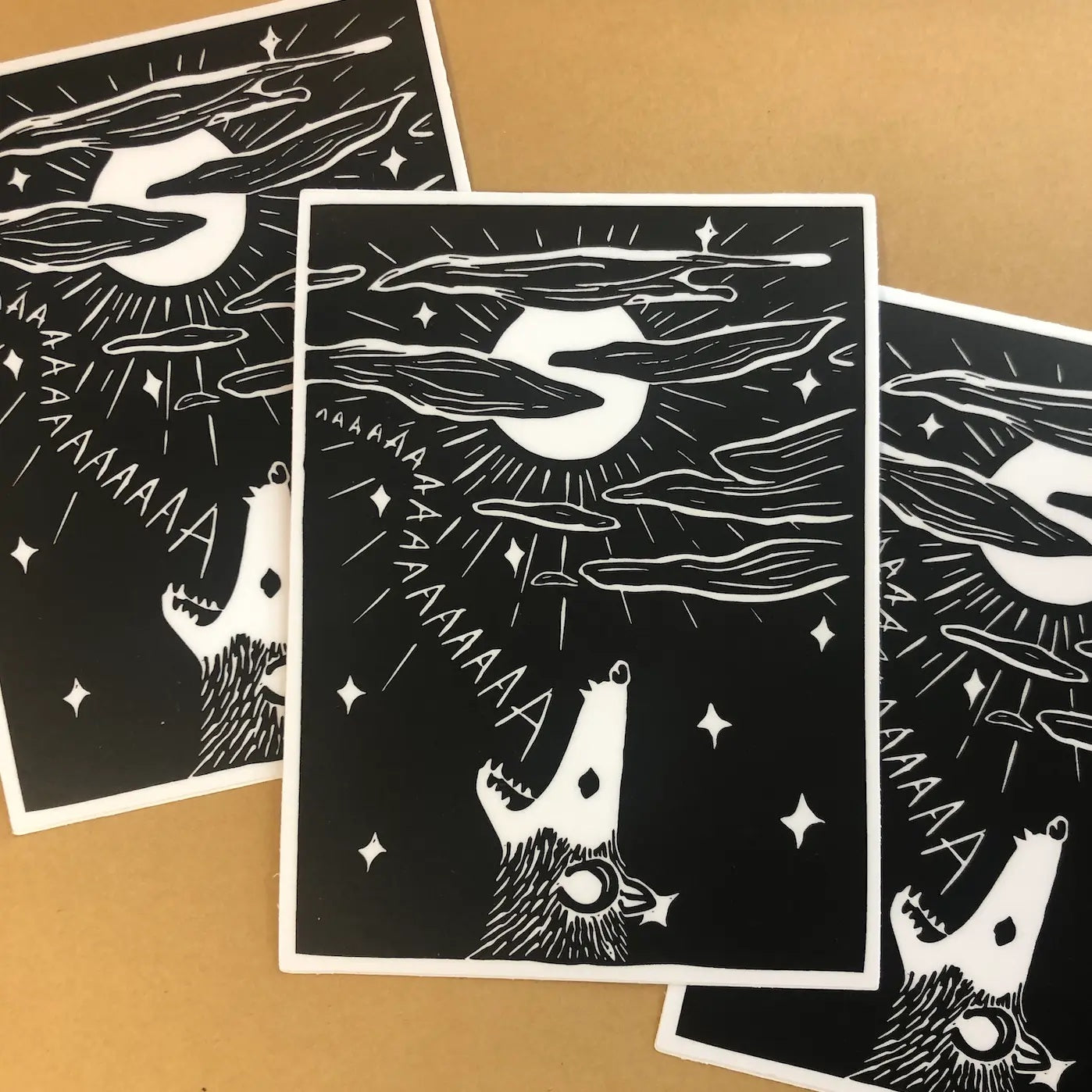 Screaming Possum Sticker