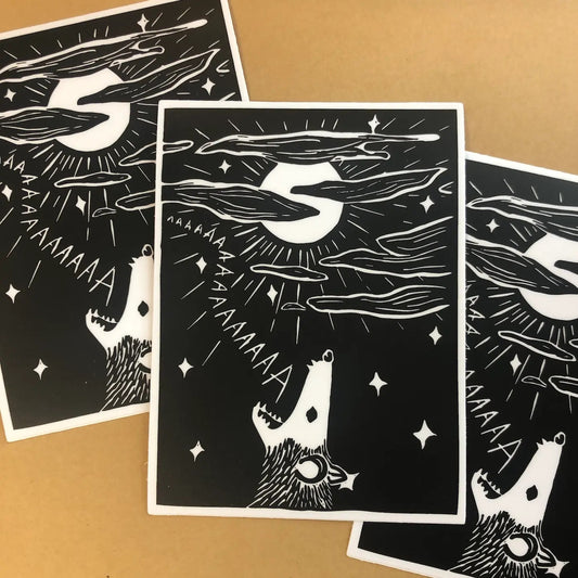 Screaming Possum Sticker