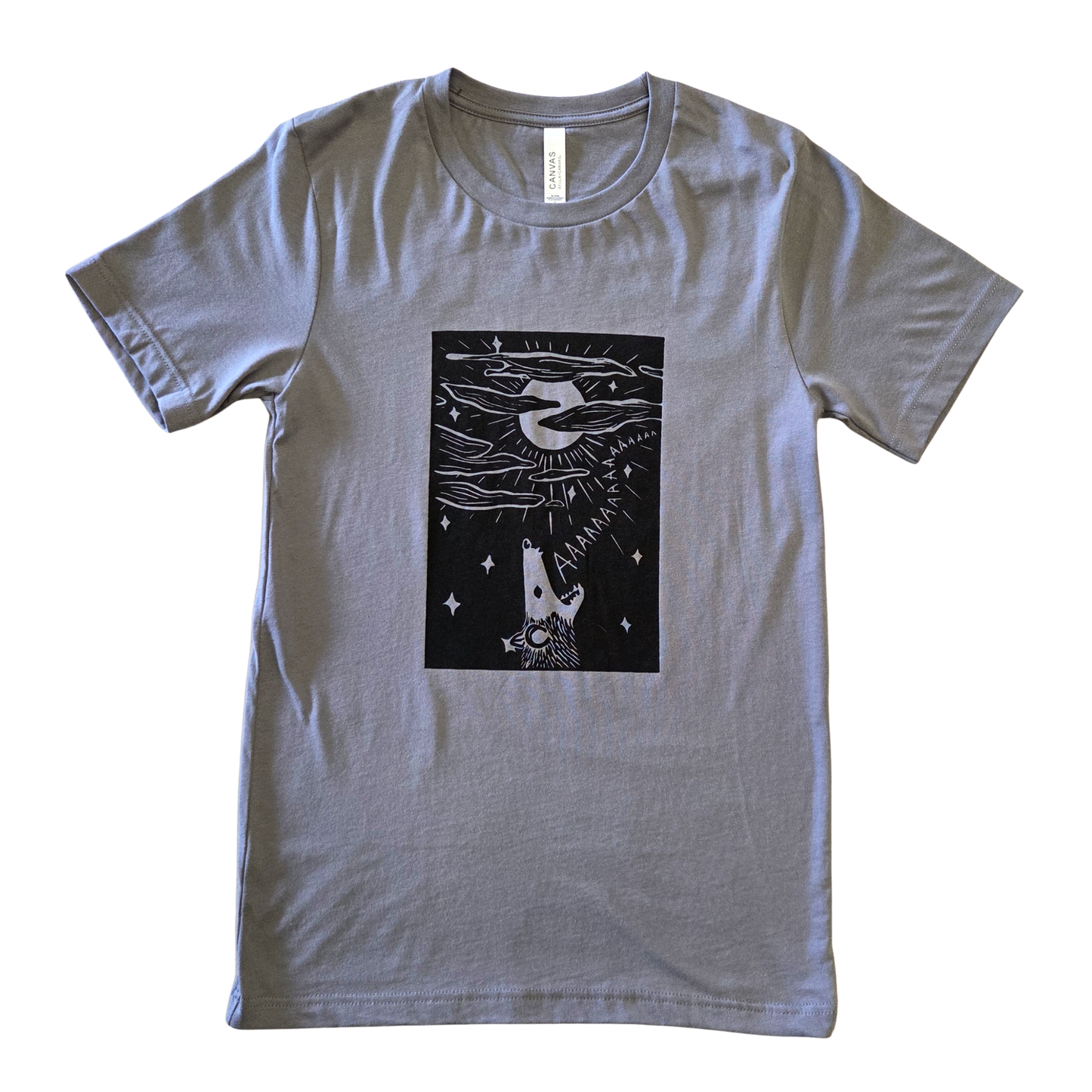 Screaming Possum T-shirt - Scream at the Moon