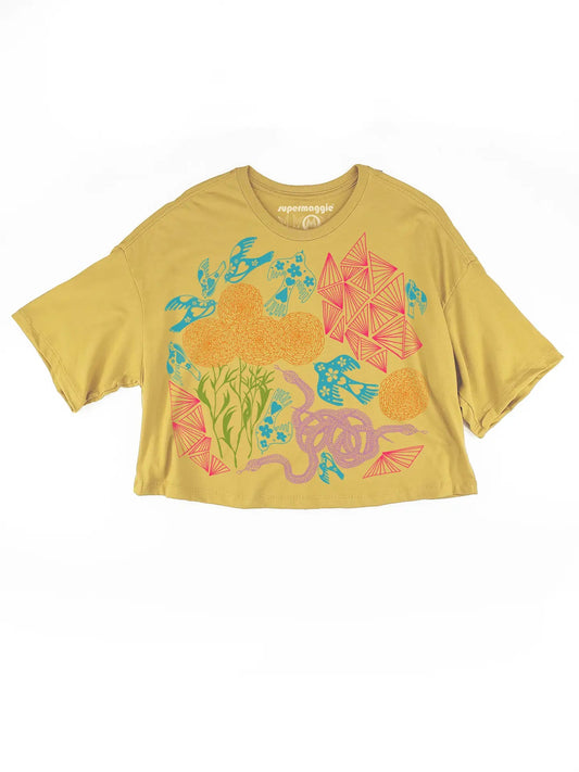 Secret Garden Clover Crop Tee