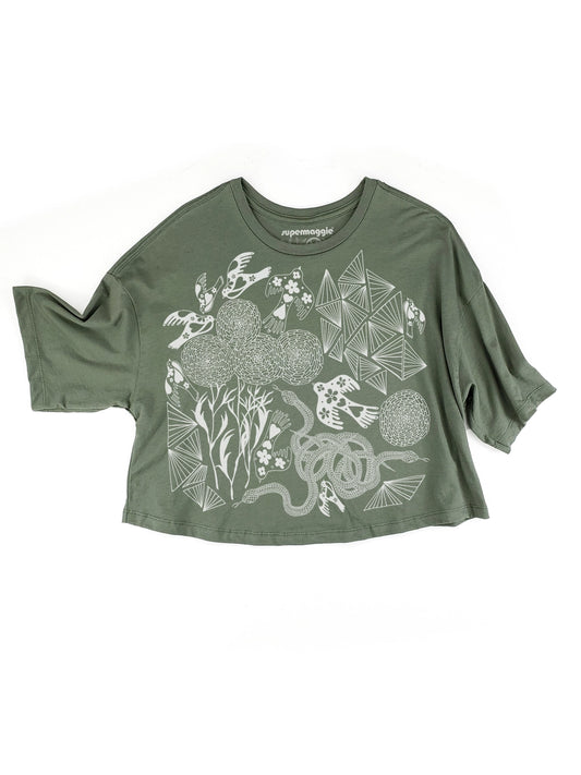 Secret Garden Clover Crop Tee