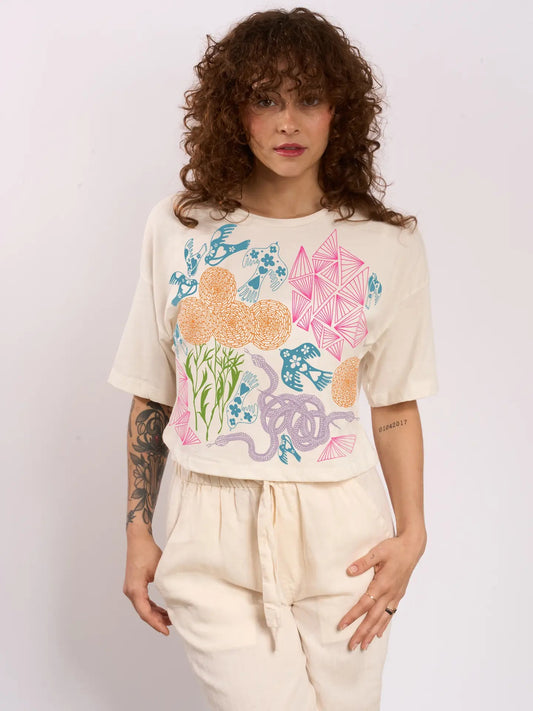 Secret Garden Clover Crop Tee