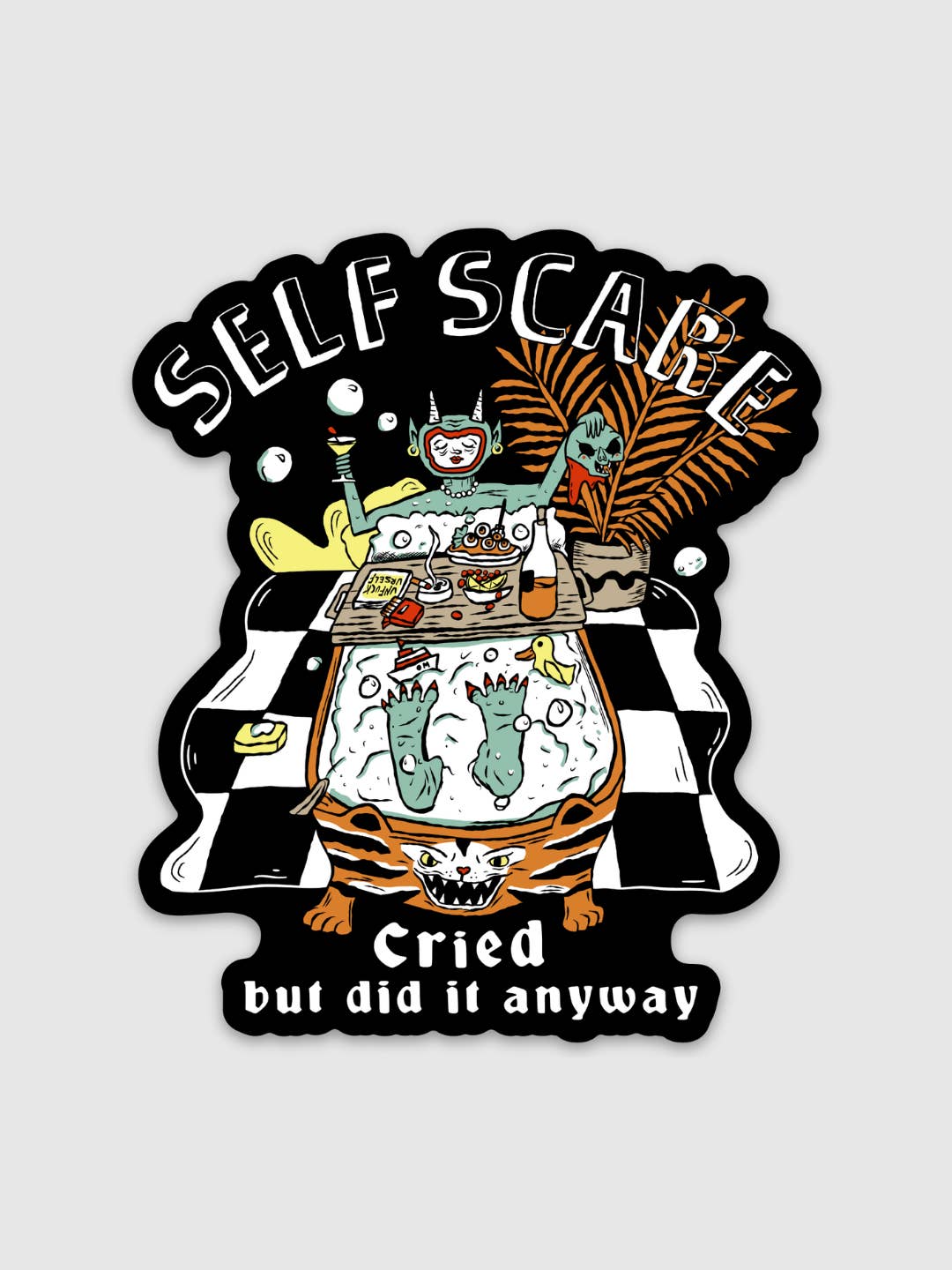 SELF SCARE STICKER