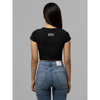 Serving Cunt, Gothic Funny Summer Y2K Crop Top