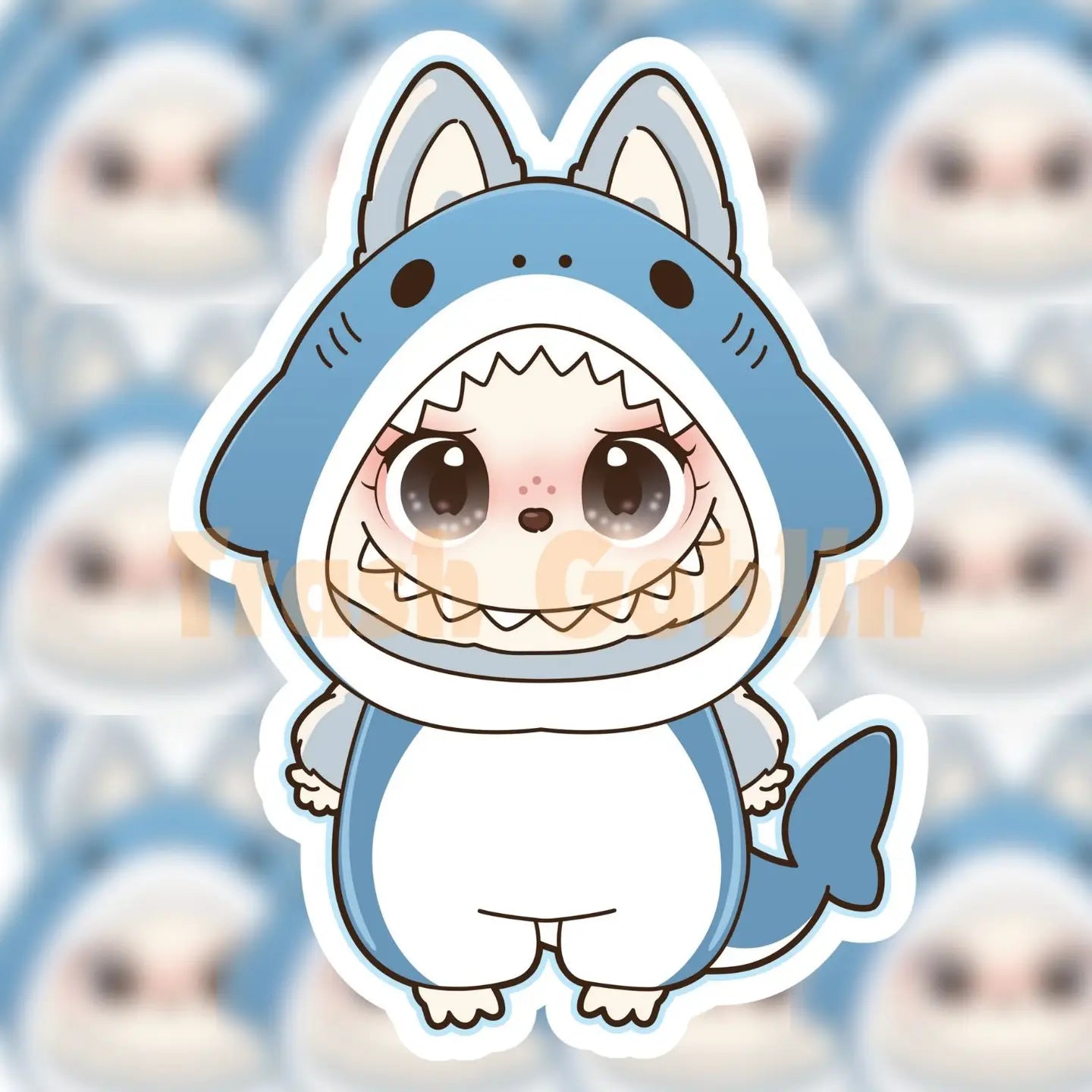 Shark Monster Vinyl Sticker