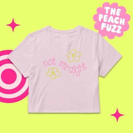 Not Straight Cropped Shirt