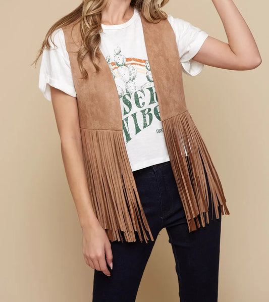 Fringe Suede Vest