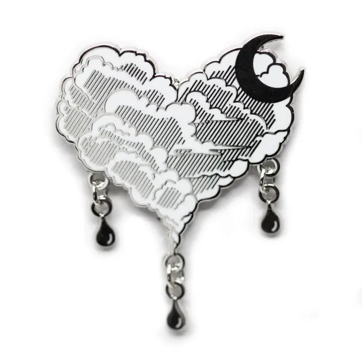 Silver Lining Cloud Pin