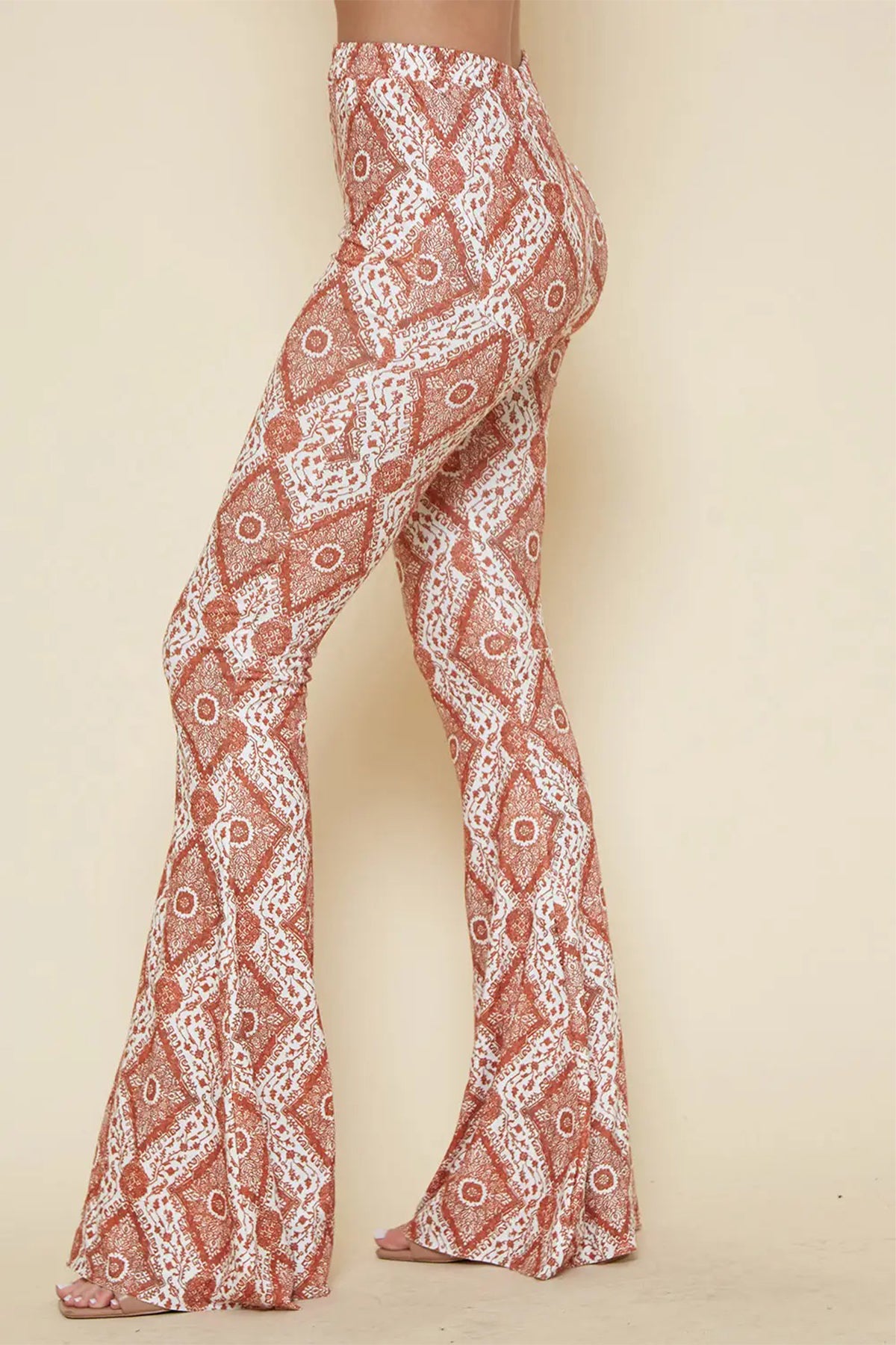 Printed Bell Bottom With Pocket