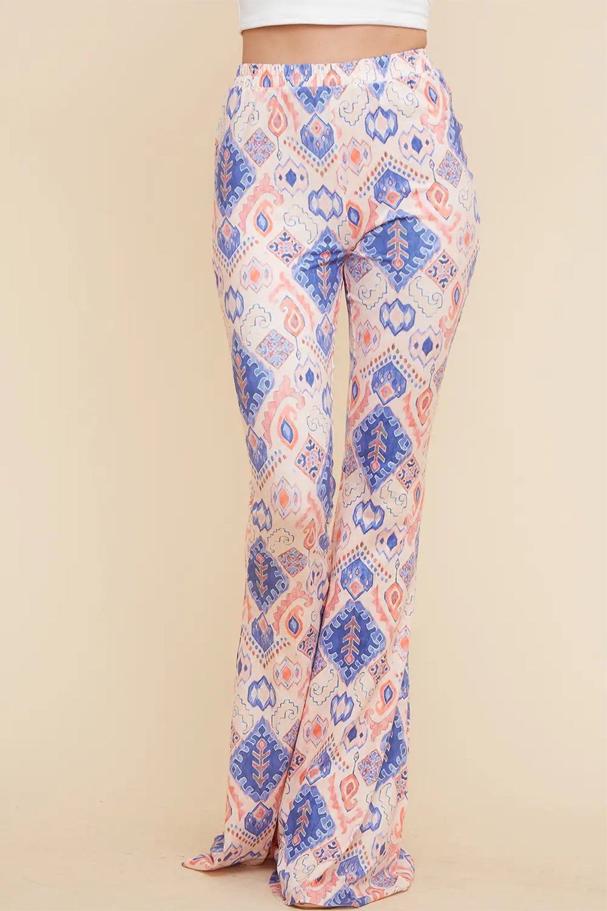 Printed Bell Bottom With Pocket