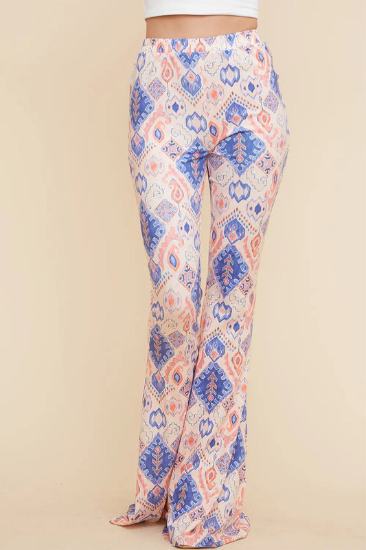 Printed Bell Bottom With Pocket