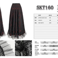 Gothic Maxi Lace Skirt