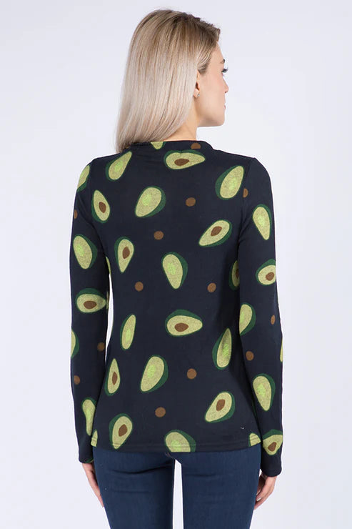 Avocado Print Cardigan