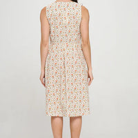 Mushroom Meadow Floral Dress