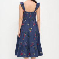 Veggie Garden Embroidered Dress