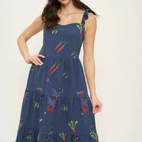Veggie Garden Embroidered Dress