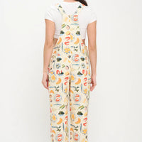 Mediterranean Delights Print Overalls