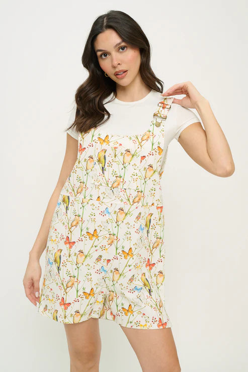 Birds & Butterflies Wildflower Shortalls
