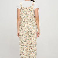 Dogs On Vacation Print Overalls