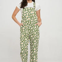 Blooming Print Daisy Overalls